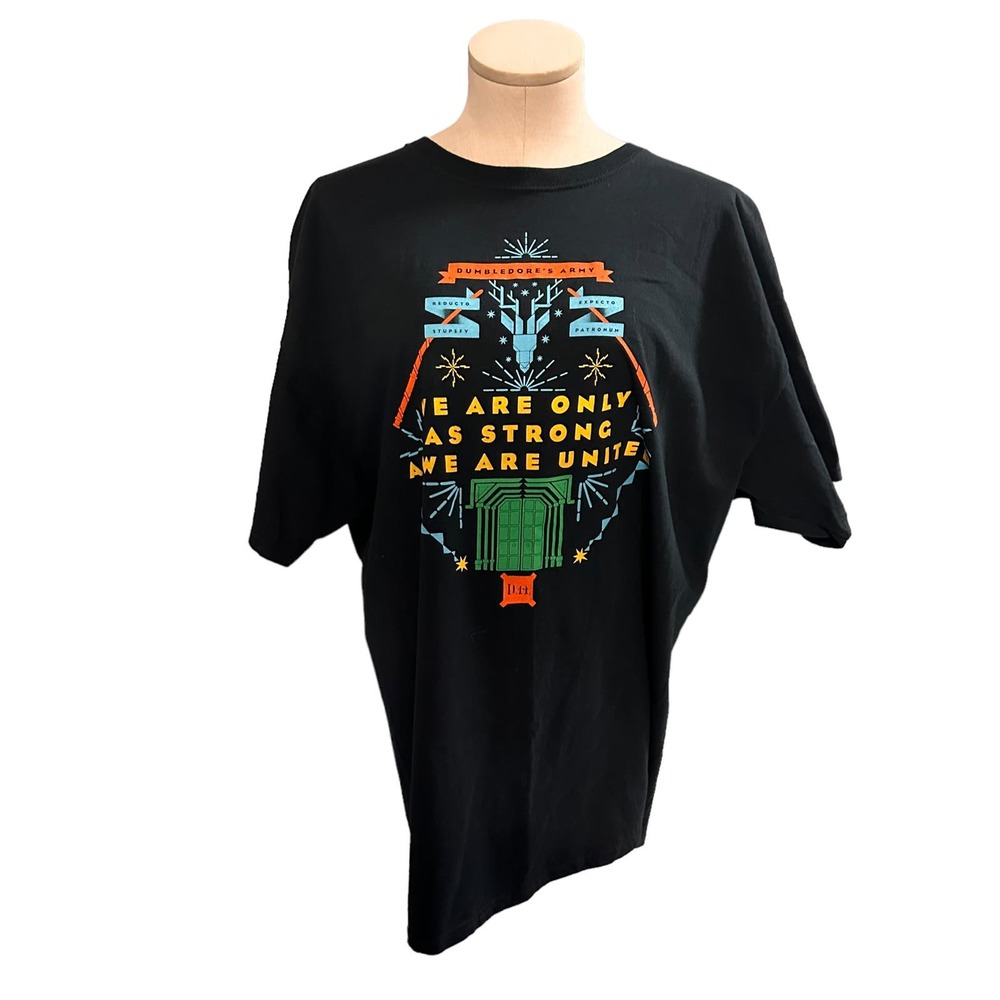 Harry Potter Dumbledores Army Graphic T Shirt Black XL Extra Large‎
